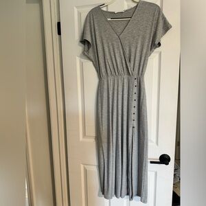 Grey midi dress size small